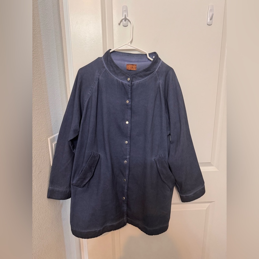 POL Women's Navy Utility Jacket with Pockets